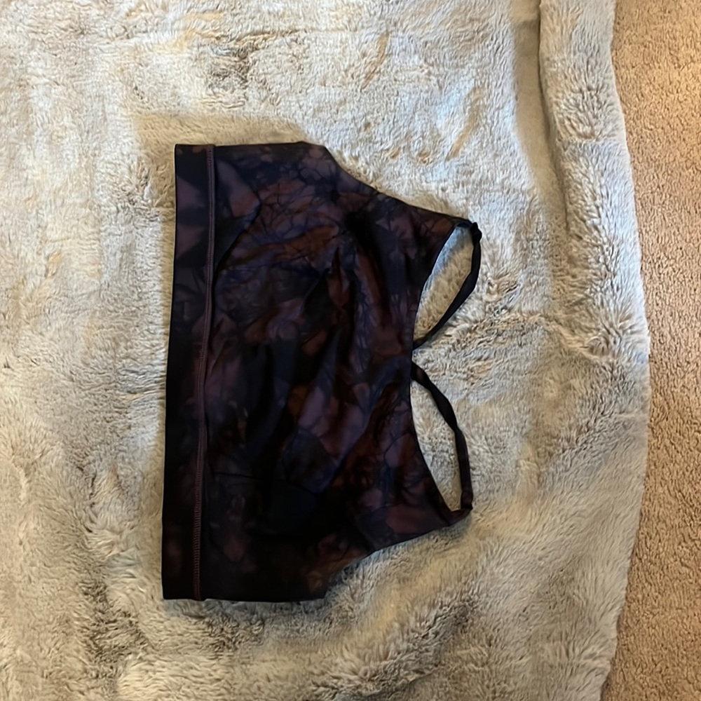 Torrid size 2 purple tie dye sport bra